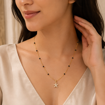 Starfish Mangalsutra - 18k Gold Plated