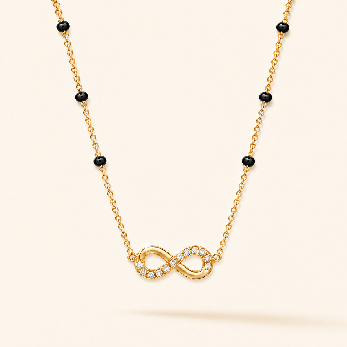 Infinity Mangalsutra - 18K Gold Plated Anti Tarnish jewellery