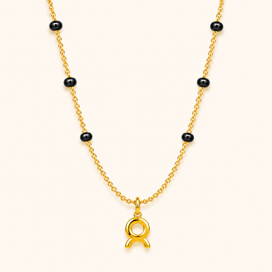 Taurus Zodiac Mangalsutra - 18k Gold Plated Anti Tarnish jewellery