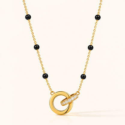 Interlocked Mangalsutra - 18k Gold Plated Anti Tarnish jewellery