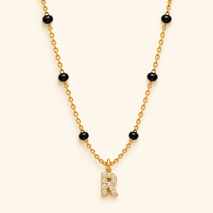 Dainty Initials Mangalsutra - 18k Gold Plated