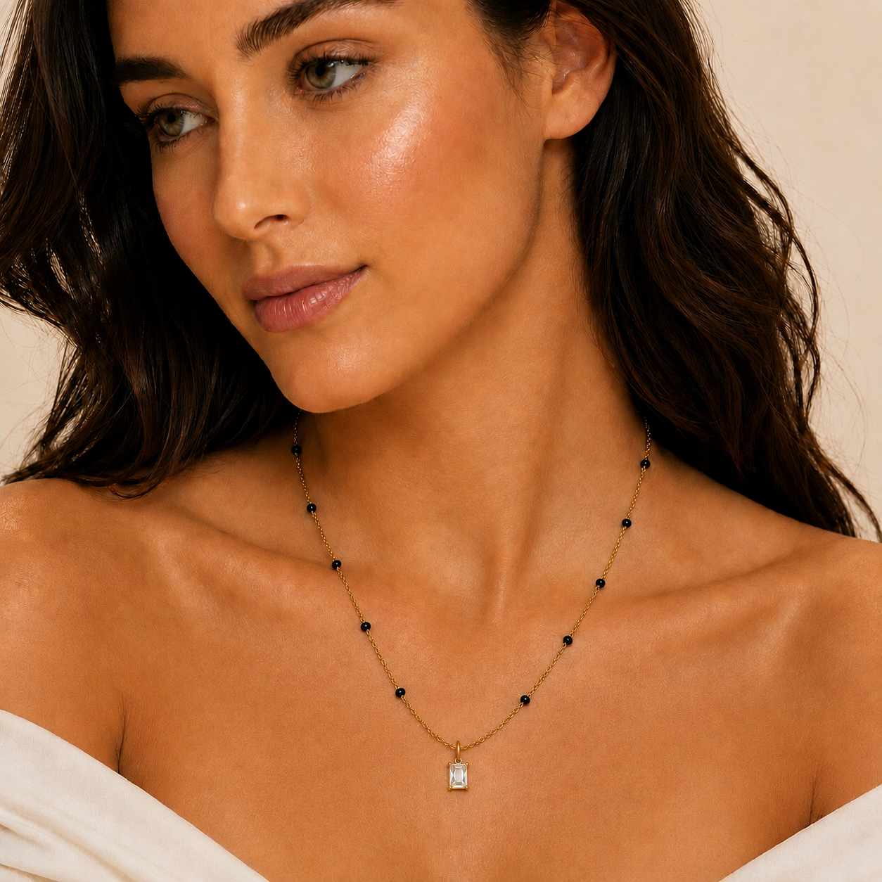 Crystal Prism Mnagalsutra - 18k Gold Plated