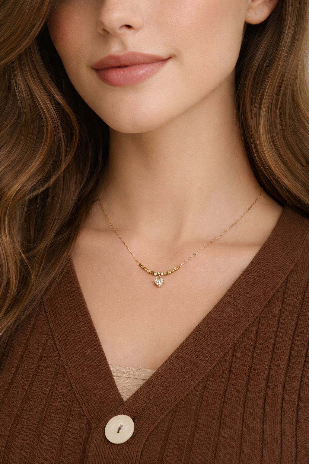 Solitaire Drift Necklace - 18K Gold Plated