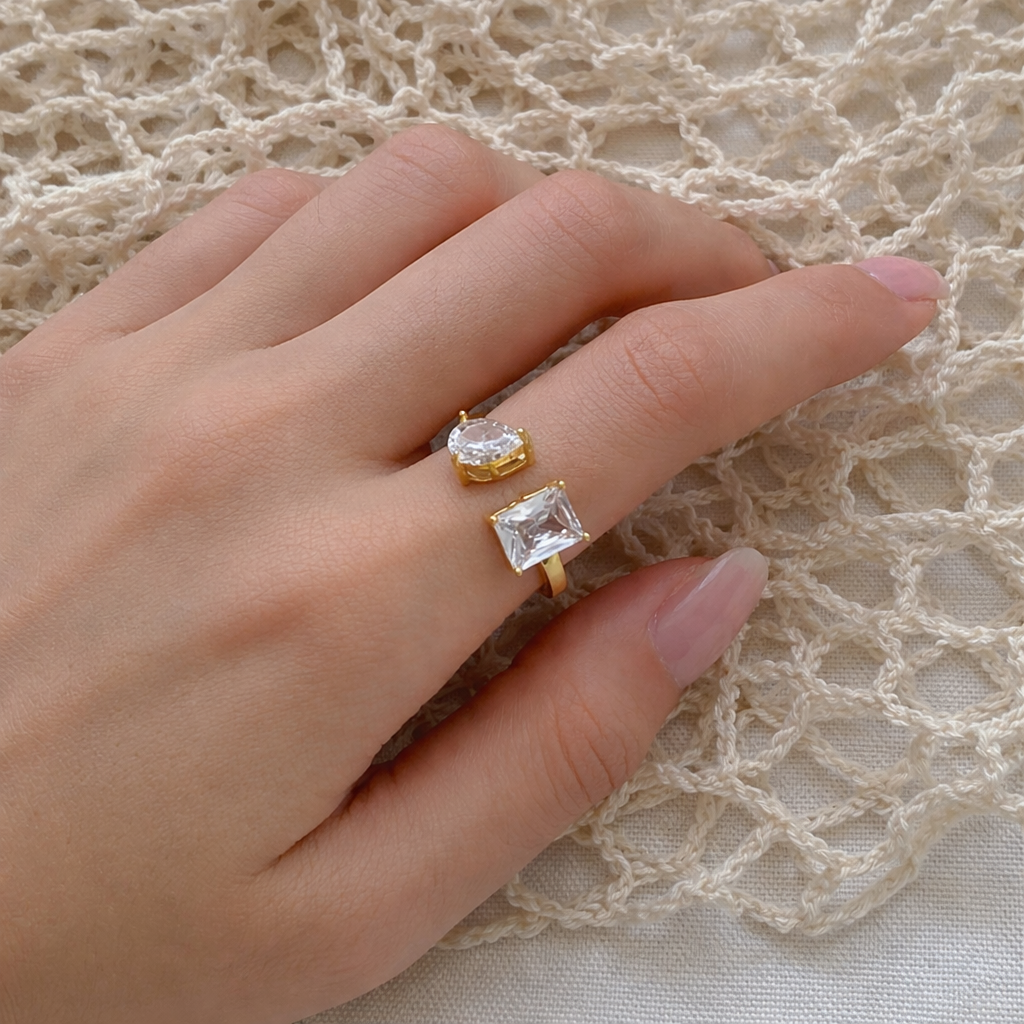 Dualitas Rings Duality Ring - 18K Gold Plated (Adjustable) Online at best price – ZAISHA