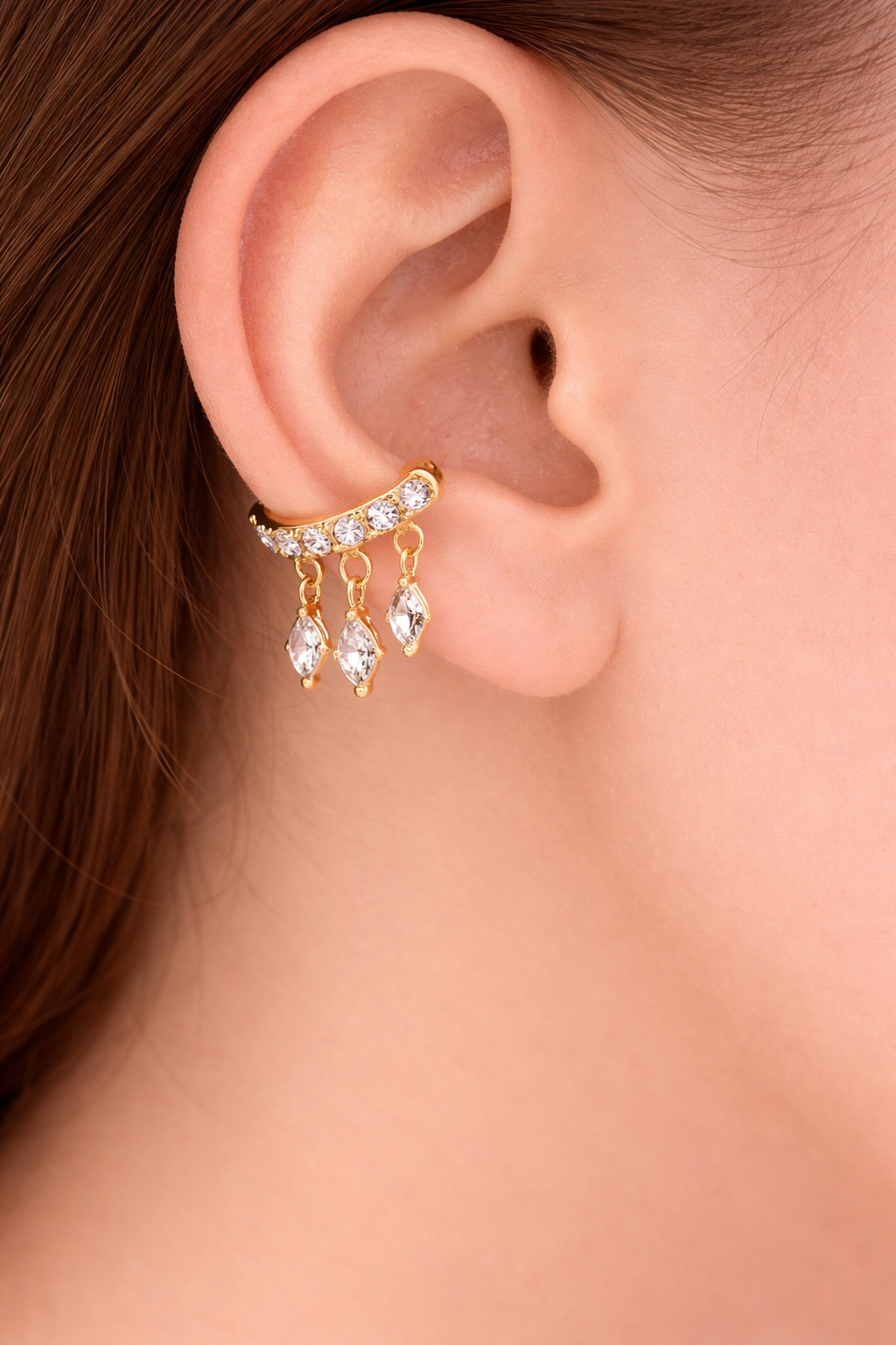 Twinkle Drop Cuff - 18K Gold Plated
