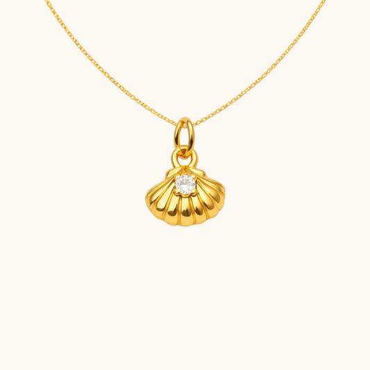 Seashell Pendant – 18K Gold Plated