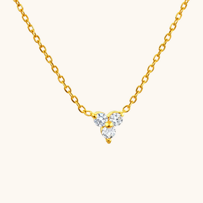 Trio Bloom Necklace - 18K Gold Plated