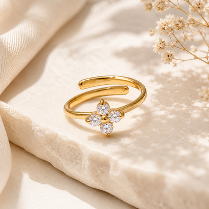 Floret Ring - 18k Gold  Plated