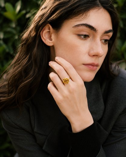 Rosaire Ring - 18K Gold Plated