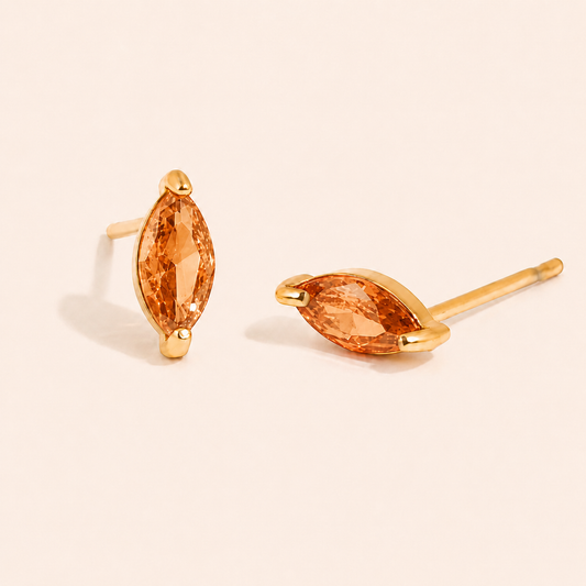Ember Drop Studs Earrings - 18K Gold Plated