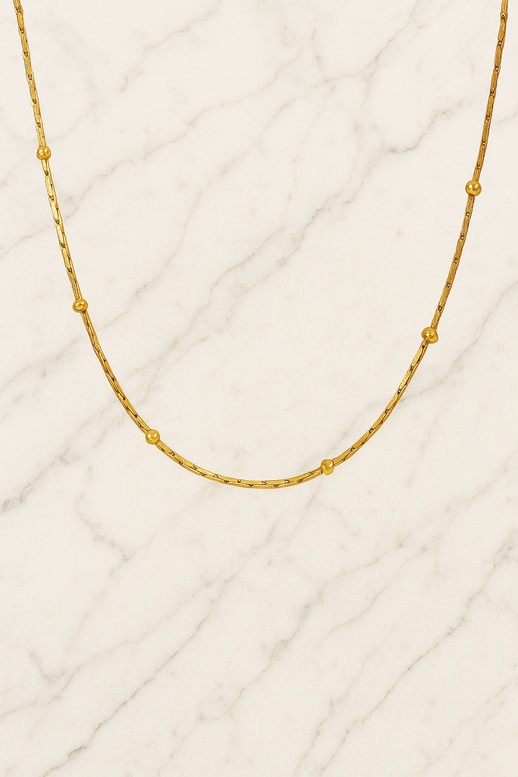 Beaded Chain - 18K Gold Plated