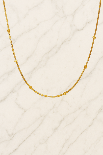 Beaded Chain - 18K Gold Plated