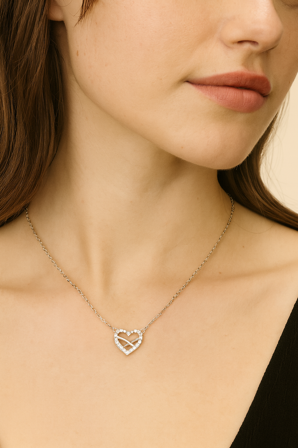 Infinity Heart Pendant - 925 Sterling silver