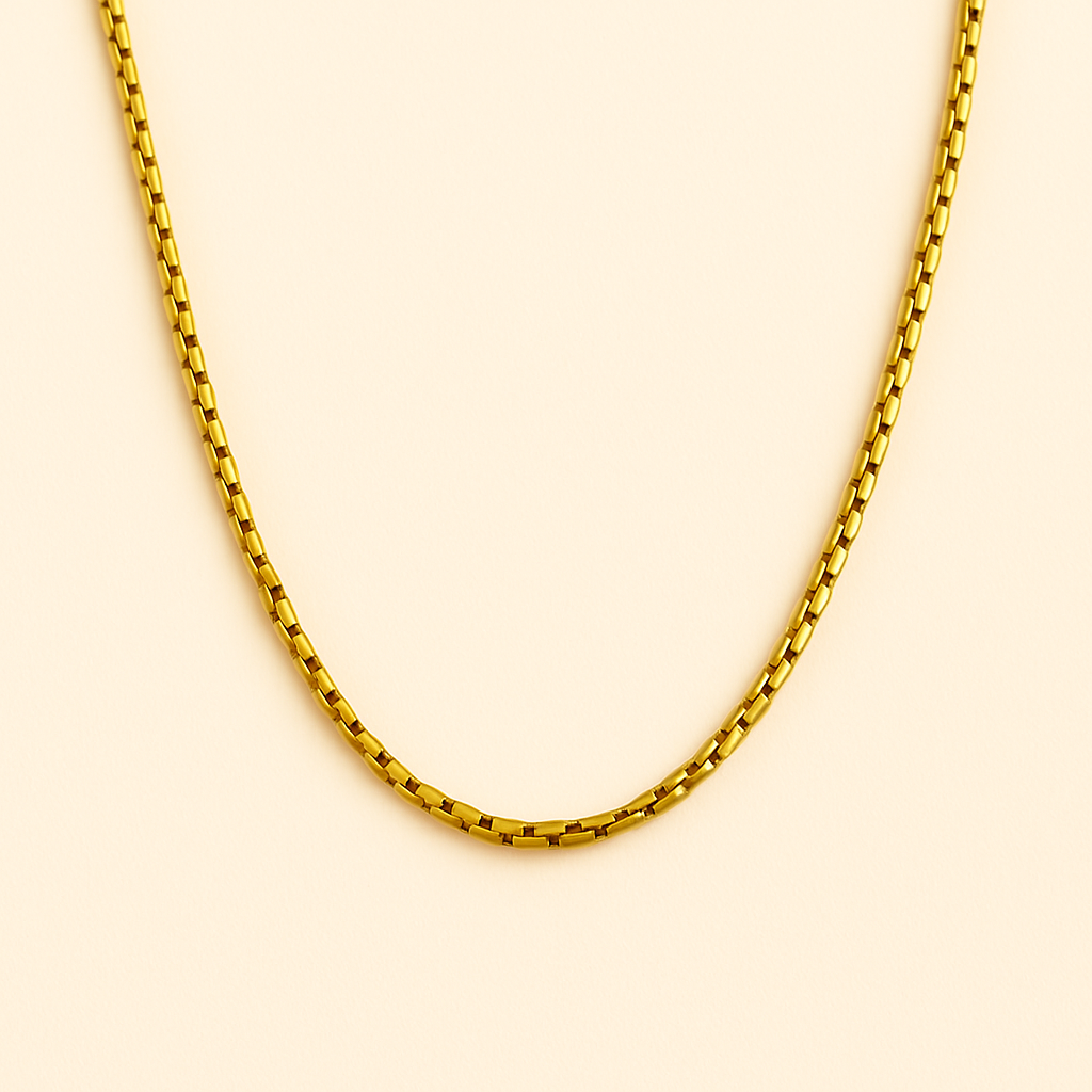 Diamond Cut Box Chain - 18K Gold Plated