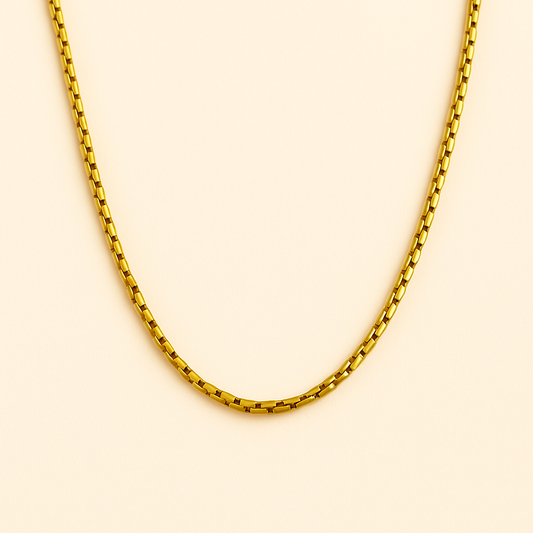 Diamond Cut Box Chain - 18K Gold Plated