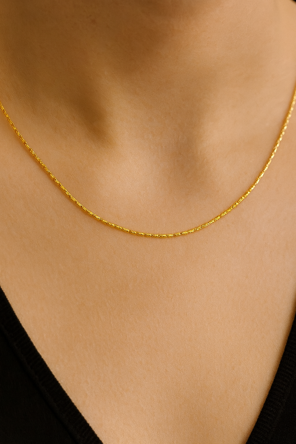 Diamond Cut Box Chain - 18K Gold Plated