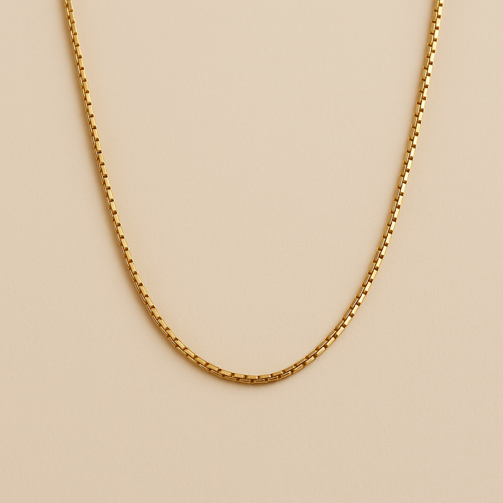 Diamond Cut Box Chain - 18K Gold Plated