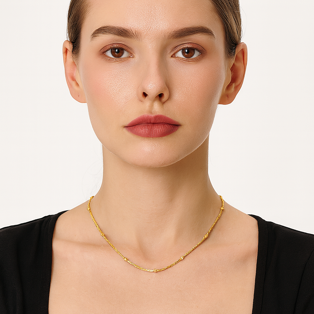 Beaded Chain - 18K Gold Plated