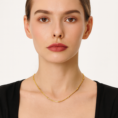 Beaded Chain - 18K Gold Plated