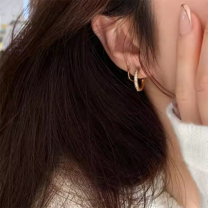 Spiralizo Zirconia Earrings - 18k Gold Plated
