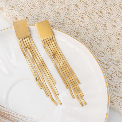 Goldy Bulky Danglers Earrings - 18K Gold Plated