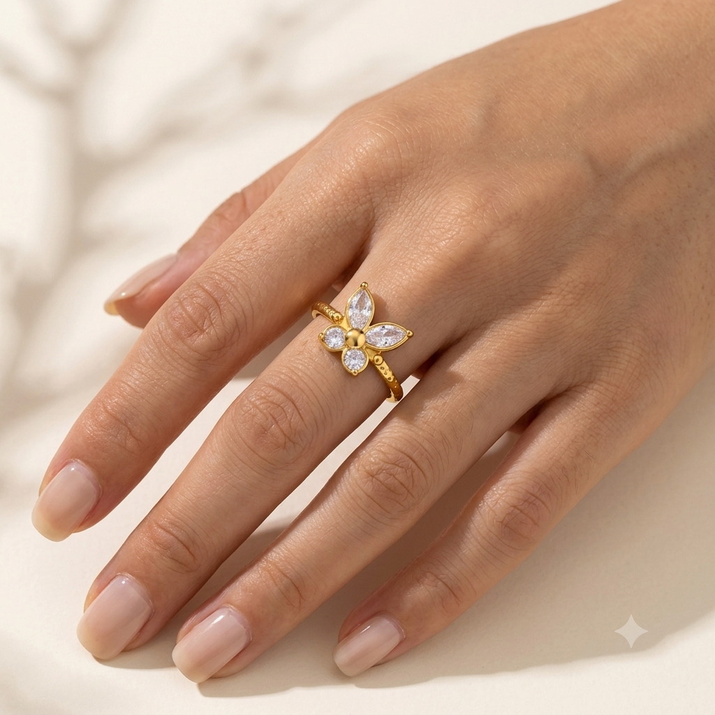 Seraphina Ring - 18K Gold Plated (Adjustable)