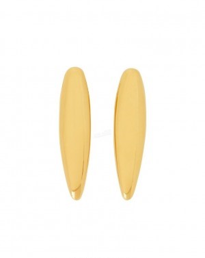 Long Tear Drop Earrings - 18K Gold Plated