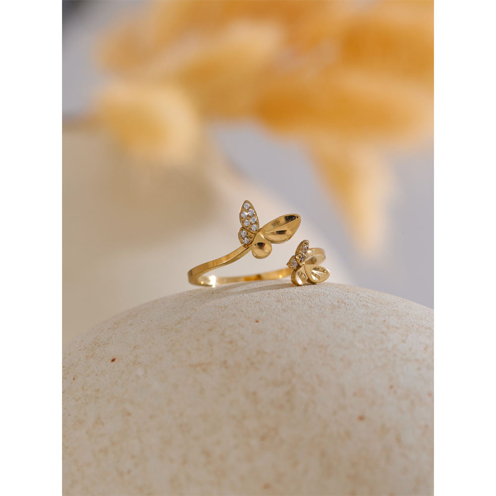 Tinyfly Wings Ring - 18k Gold Plated