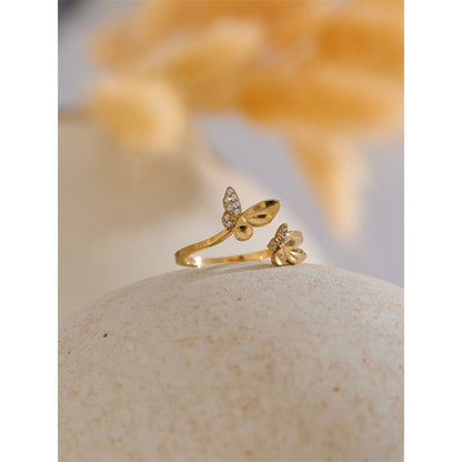Tinyfly Wings Ring - 18k Gold Plated