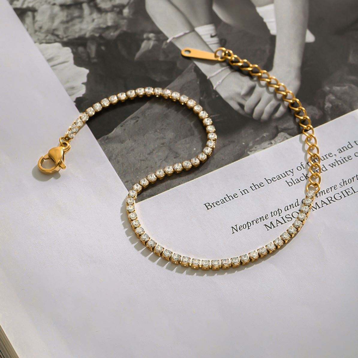 Starlit Tennis Bracelet - 18K Gold Plated