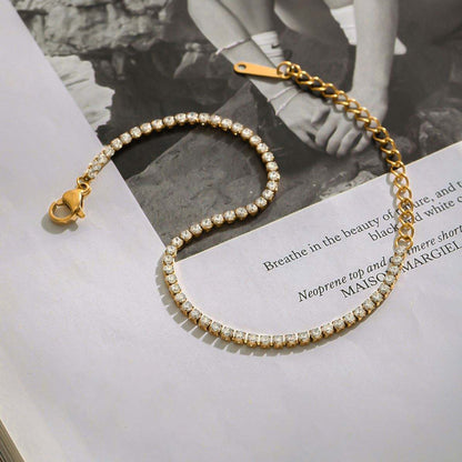 Starlit Tennis Bracelet - 18K Gold Plated