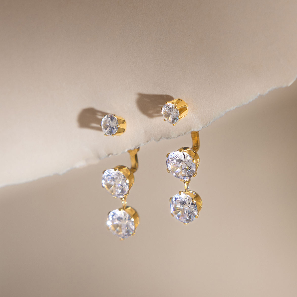 Cascade Drop Earrings - 18K Gold Plated