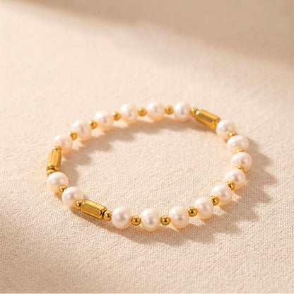 Mila Pearl Bracelet - 18K Gold Plated
