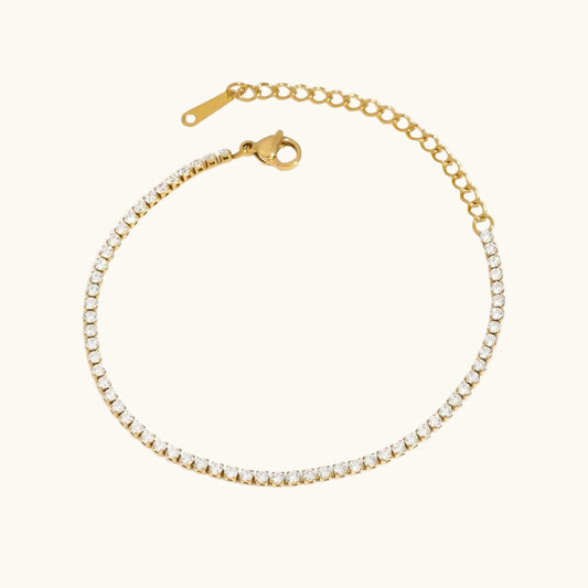 Starlit Tennis Bracelet - 18K Gold Plated
