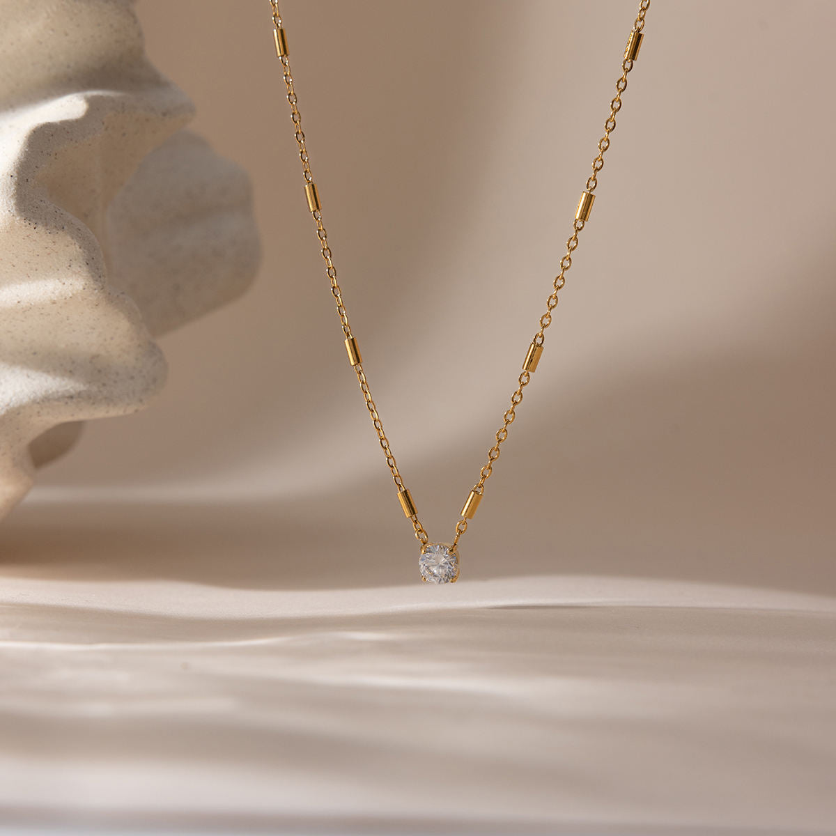 Eva Crystal Necklace - 18K Gold Plated