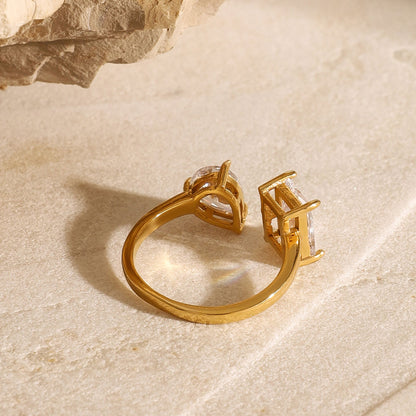 Duality Ring - 18K Gold Plated (Adjustable)