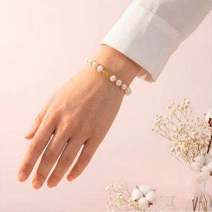 Mila Pearl Bracelet - 18K Gold Plated