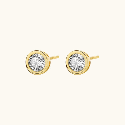 Iconic Round Studs - 18K Gold Plated