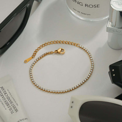 Starlit Tennis Bracelet - 18K Gold Plated