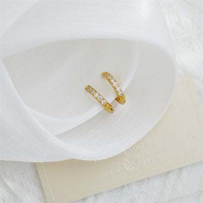 Lumi Huggie Hoops Earrings - 18K Gold Plated