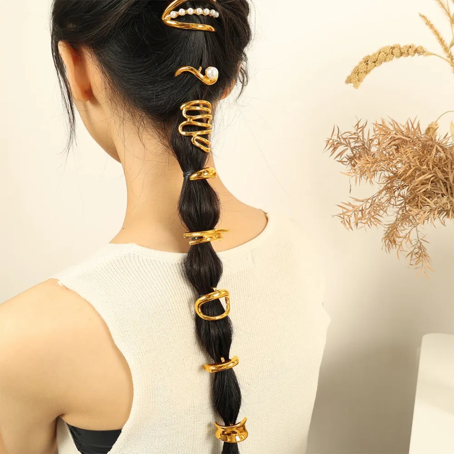 Wavetti Hairpin - 18K Gold Plated