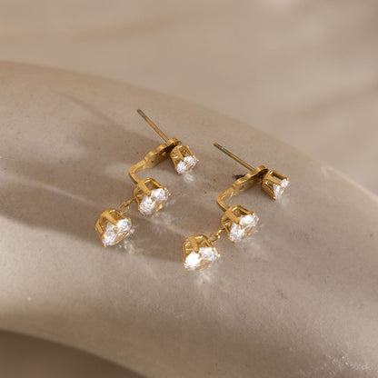 Cascade Drop Earrings - 18K Gold Plated