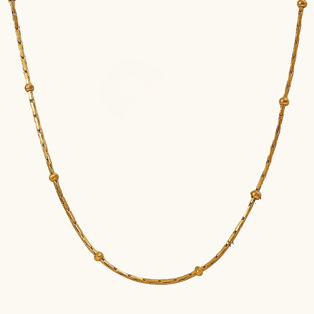 Beaded Chain - 18K Gold Plated