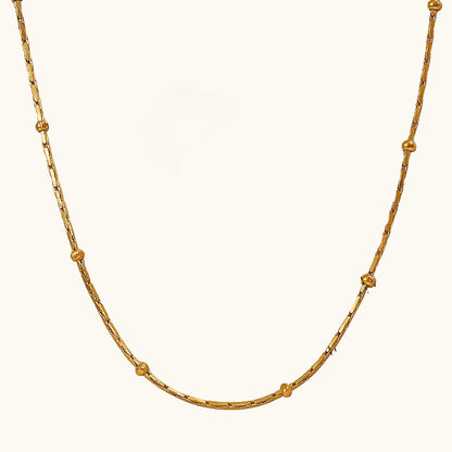 Beaded Chain - 18K Gold Plated