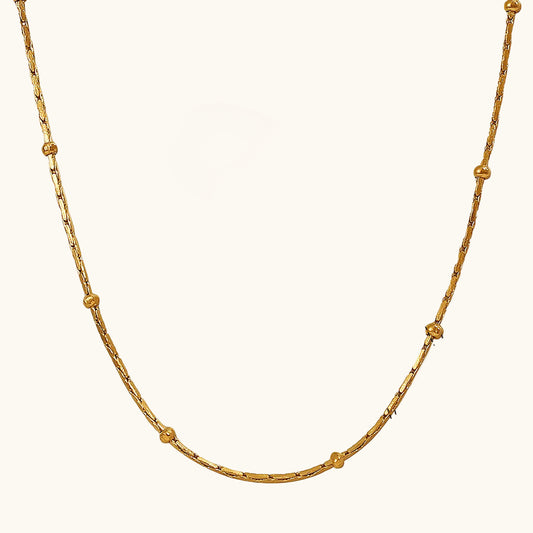 Beaded Chain - 18K Gold Plated