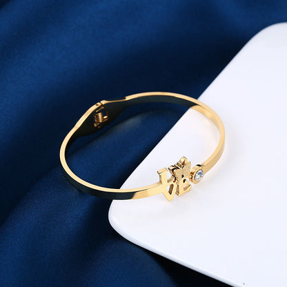 Love Cuff Bracelet - 18K Gold Plated