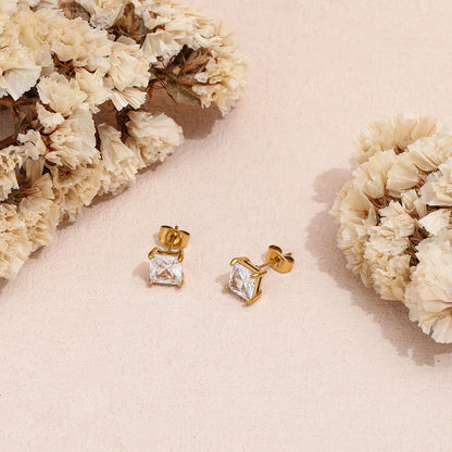 Orbit Stud Earrings - 18K Gold Plated