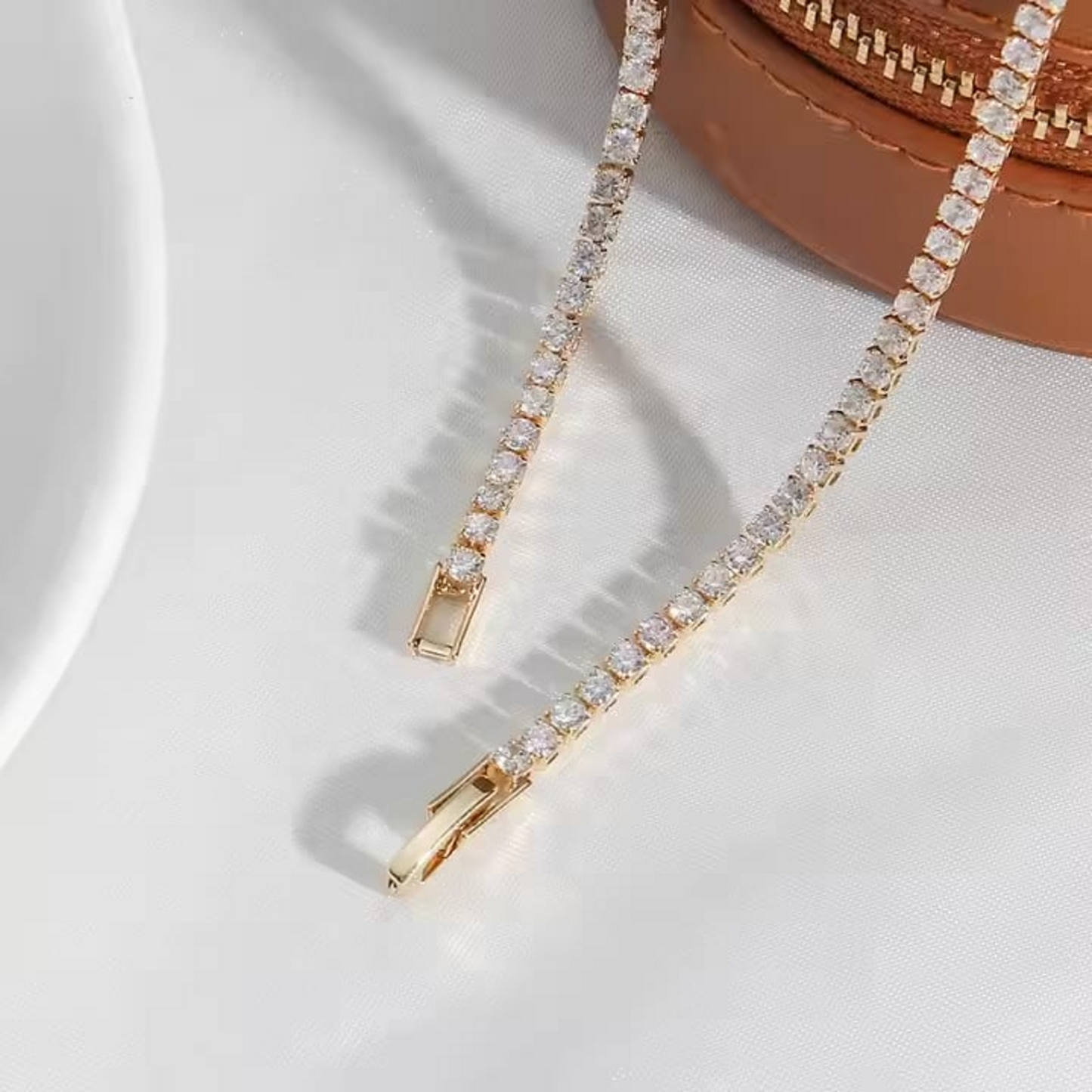 Pino Zirconia Tennis Bracelet - 18K Gold Plated