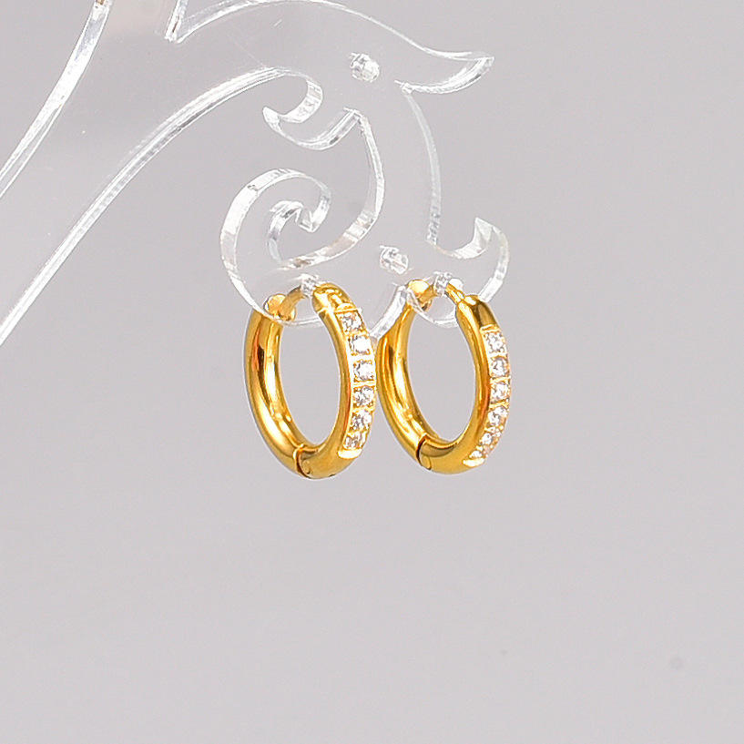 Lumi Huggie Hoops Earrings - 18K Gold Plated