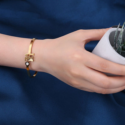 Love Cuff Bracelet - 18K Gold Plated